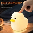 thumbnail image 2 of Duck Night Light Rechargeable,Night Light for Kids with Touch Sensor Led Squishy Lamp Portable Silicone Animal Kawaii Children Room Desk Decor Gifts, 2 of 7