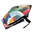 thumbnail image 5 of Colorful Numbers All Weather Umbrella Triple Folding Parasol 6 Ribs UV Protection Portable, 5 of 8