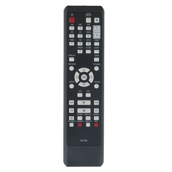 NC180UH NC180 Replace Remote for Funai DVD VCR Combo Recorder ZV427FX4A ZV42FX4A