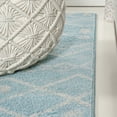 thumbnail image 3 of JONATHAN Y MOROCCAN HYPE 8 x 10 Area Rug, Aksil Moroccan Beni Souk - Turquoise/Cream, MOH208D-8, 3 of 9