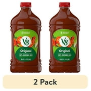 (2 pack) V8 Original 100% Vegetable Juice, 64 fl oz Bottle