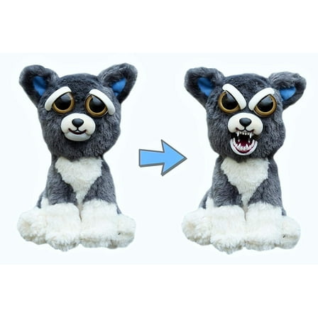 : Sammy Suckerpunch- Adorable 8.5" Plush Stuffed Dog That Turns Feisty With A Squeeze, This precious pooch is only 8.5 tall- but don't let Sammy know that- unless you.., By Feisty Pets