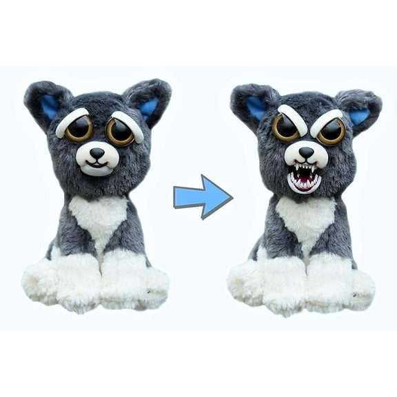 : Sammy Suckerpunch- Adorable 8.5" Plush Stuffed Dog That Turns Feisty With A Squeeze, This precious pooch is only 8.5 tall- but don't let Sammy know that- unless you.., By Feisty Pets