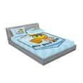 thumbnail image 2 of Ambesonne Emoji Fitted Sheet & Pillow Sham Set, Classic German Oktoberfest, King, Pale Blue Peacock Green, 2 of 2