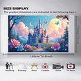thumbnail image 6 of LUUFILx Fairy Tale Castle Backdrop Decor Photography Props Scenic Backdrop Background Photo Booth Party Supplies Enchanted Party Birthday Decorations Banner, 6 of 8