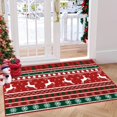 thumbnail image 2 of Hasoo Christmas Indoor Home Decor Area Rug Washable 2' x 3' Modern Rug for Living Room Dining Room, Red/Green, 2 of 5