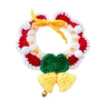 thumbnail image 1 of Collar de gato de punto de año Nuevo, collar de gatito, bufanda, accesorios de fotografía hechos a mano cómodos, collar de gato de punto de año Nuevo Campana de navidad, 1 of 8