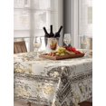 thumbnail image 6 of Beige Vintage Boho Table Cloth, Ethnic Tribal Geometric Abstract Waterproof Tablecloth for Rectangle Tables, Reusable Washable Fabric Table Cover for Restaurant Kitchen Dining Tables 60"x84", 6 of 6