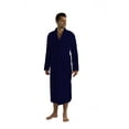 thumbnail image 1 of byLora  Shawl Collar Unisex Robes for Women and Men, Navy Color, Size 2XL/3XL, 1 of 1