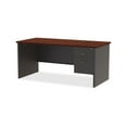 thumbnail image 3 of Lorell, LLR79146, Mahogany Laminate/Charcoal Modular Desk Series, 1 Each, 3 of 4