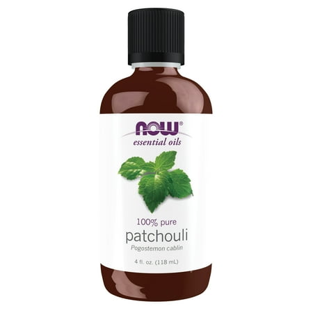 NOW Essential Oils, Patchouli Oil, Earthy Aromatherapy Scent, Steam Distilled, 100% Pure, Vegan, Child Resistant Cap, 4-Ounce