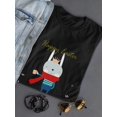 thumbnail image 3 of Happy Easter Rabbit Queen Scarf T-Shirt Women -Image by Shutterstock, Female XX-Large, 3 of 4