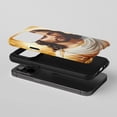 thumbnail image 2 of Jesus Christ Portrait For All iPhone Series Protective Phone Case Religious Art Golden White, 2 of 7