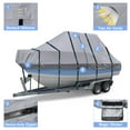 thumbnail image 5 of 900D T Top Boat Cover -Heavy Duty, Waterproof Hard Top Boat Cover, Trailerable Center Console, 22-24' Long, Beam Width Up to 108", Gray, 5 of 7