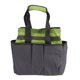 thumbnail image 1 of Bolsa de herramientas de jardín 600D Oxford tela PE portátil kit de herramientas de jardinería titular organizador con múltiples bolsillos para el hogar Camping gris y verde, 1 of 8
