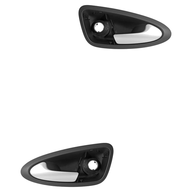 Manijas de Puertas Interiores HUSHAN Ibiza 2009 A 2017 Negro/plata 2 Piezas Delanteras
