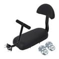 thumbnail image 1 of Asiento de bicicleta con respaldo Respaldo de bicicleta Cojín grueso para asiento de bicicleta Cojín trasero de bicicleta negro, 1 of 8