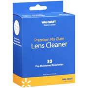 Wal-Mart Vision Center: Premium No Glare Lens Cleaner, 30 ct