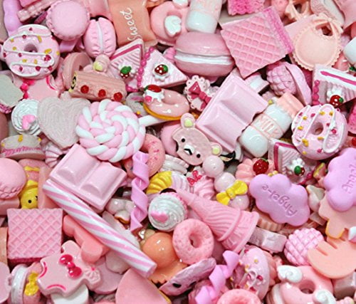 50 Pcs Unicorn Slime Charms for Handmade DIY Crafts Decoration 