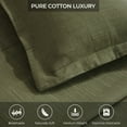 thumbnail image 5 of BNM Modern Cotton Matelasse Bedspread Set, Queen, Olive Green, 5 of 7