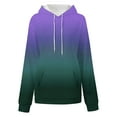 thumbnail image 5 of BXINGOHAI Women's Hoodies Sweatshirts Cute Long Sleeve Tops Loose Fleece Pullover Shirts with Pocket Purple M, 5 of 5