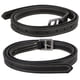 thumbnail image 4 of BRILLAR Un par de cinturón de estribo de caballo de silla de montar de Gran Bretaña, hebilla de acero inoxidable de microfibra de cuero suave, color negro, 4 of 5