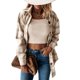 thumbnail image 1 of Camisa con botones para mujer, camisa de solapa a cuadros con botones a cuadros de manga larga, camisa a cuadros de manga larga, características líderes en su clase, 1 of 5