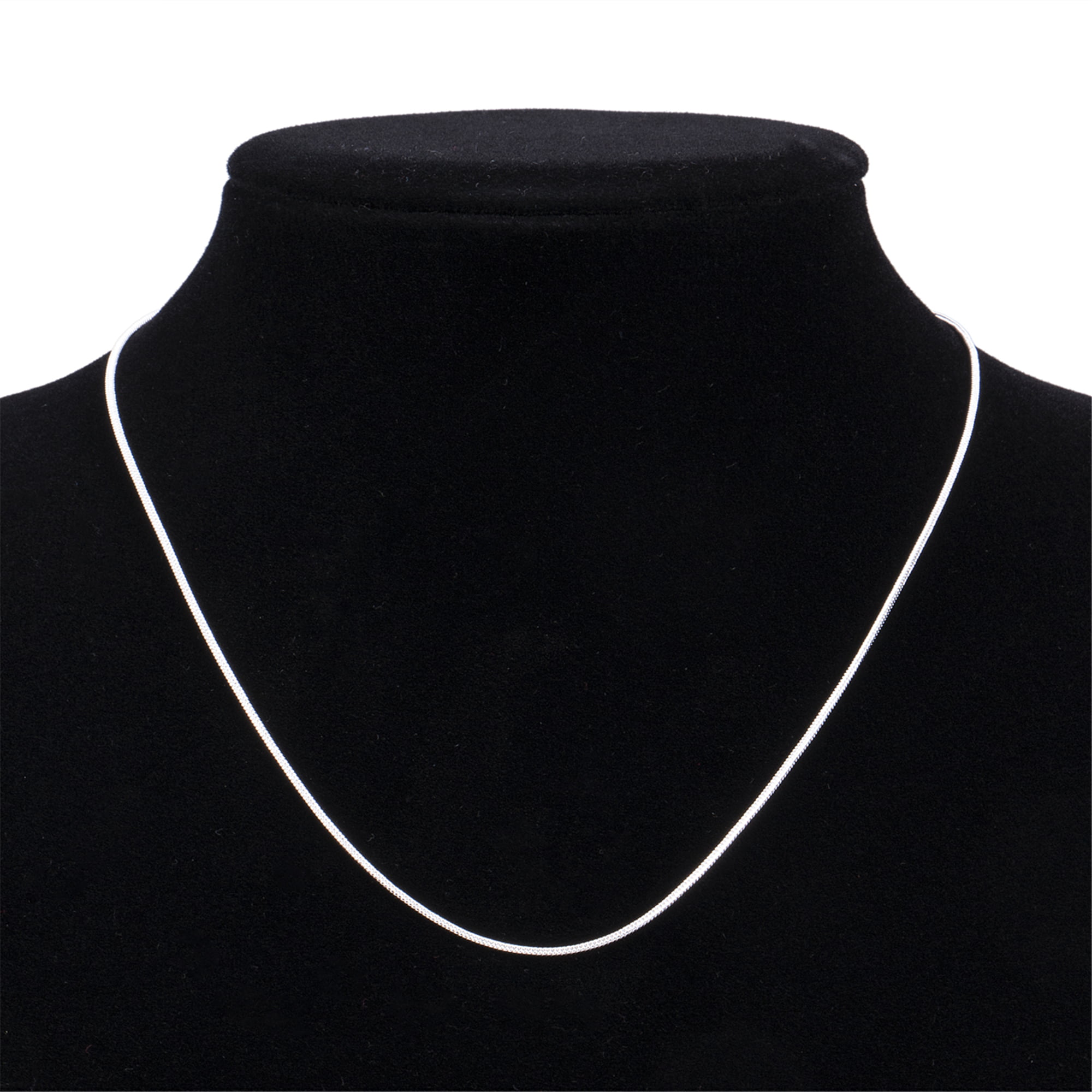 925 Sterling Silver 0.85mm Round Snake Chain 20 Inch 