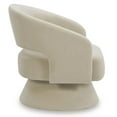 thumbnail image 3 of Maddie Home Modern Fabric Swivel Accent Chair in Cream Finish, 3 of 5