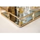 thumbnail image 5 of Bandeja con espejo, bandeja con espejo dorado, bandeja para perfumes, bandeja para tocador, bandeja ornamentada, bandeja decorativa de metal, bandeja para joyas, organizador de perfumes,, 5 of 8
