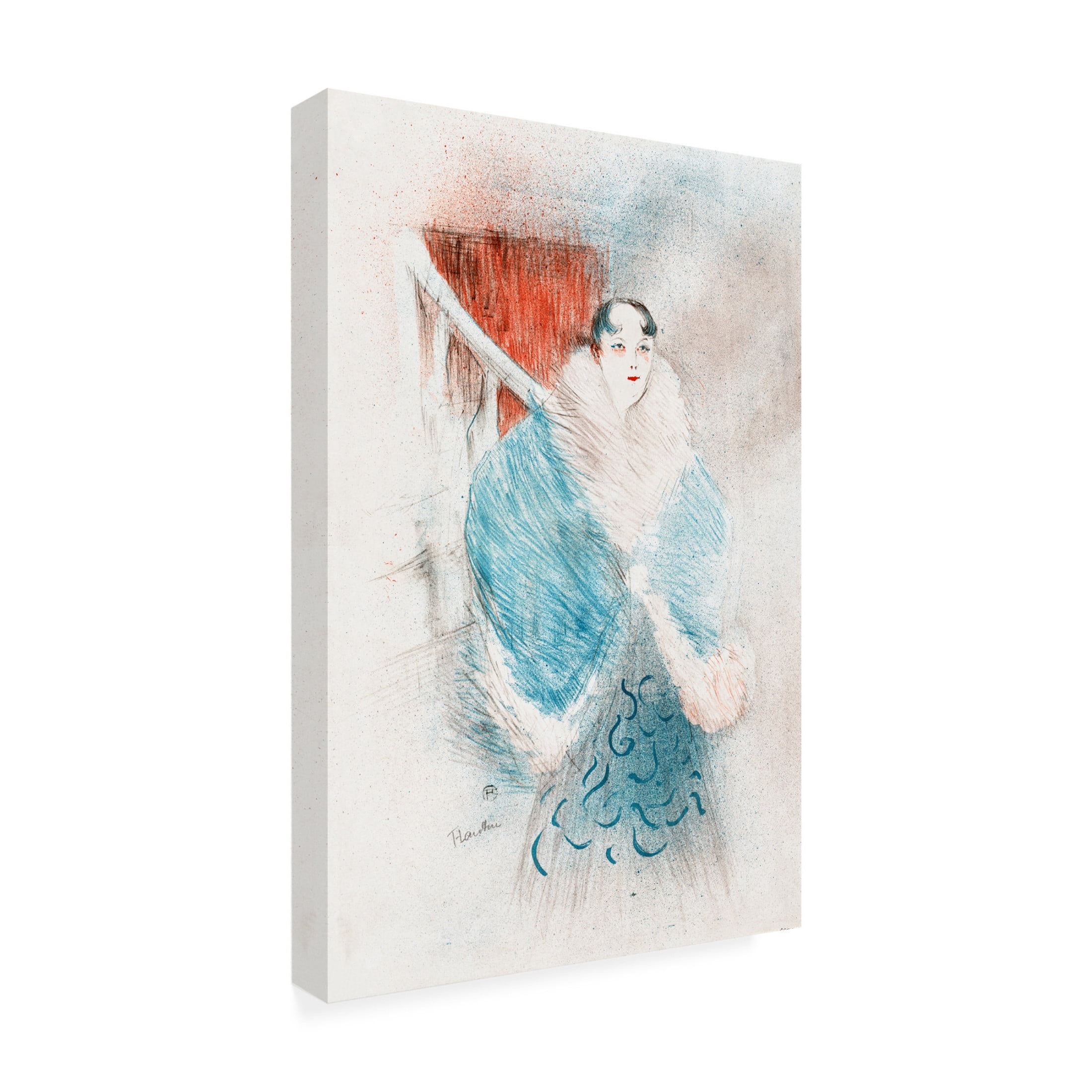 Trademark Fine Art Pictufy Elsa, Dite La Viennoise 1897 Canvas Wall Art