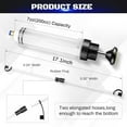thumbnail image 2 of Automotive Fluid Extractor Pump, Multi-Purpose Syringe for Oil Change with Hose, Manual Fuel Suction & Fill Pump, Fluid Transfer Pump with Powerful Suction, Fluid Oil Change Evacuator (200cc), 2 of 5