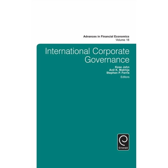 Advances in Financial Economics International Corporate Governance, Book 18, (Hardcover)