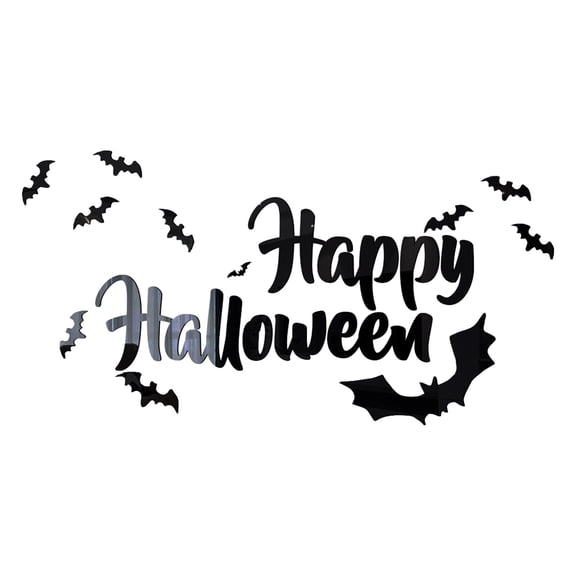 kjfeif Halloween Wall Decor Bat Decorations Wall Decal 3D Bats Decor Wall Stickers Self Adhesive DIY Halloween Mirror Decor for Holiday Party Supplies Home Window Decor 3D DIY