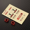 thumbnail image 3 of Vogacara RCGOFFLOW, 2 uds., bujes C de aleación de aluminio con pesos pesados para bloques de ruedas 1/16 LOSI mini-b mini-t RC, pieza de Kits de construcción modelo Rojo, 3 of 5