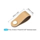 thumbnail image 2 of Cajón Perillas, 2.56" 4uds Cuero Puerta Tiradores Tocador Manijas para Maleta Muebles Reemplazo con Montaje Tornillos, Beige, 2 of 6