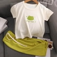 thumbnail image 5 of CAICJ98 Toddler Baby Summer Clothes for Boys 3 6 12 18 Months 2T 3T 4T 5T Girls Outfits Short Sleeve T-shirts and Shorts Dinosaur Shorts Set (Green,12-18 Months), 5 of 8
