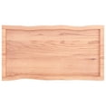 thumbnail image 3 of vidaXL Table Top Light Brown 100x50x(2-6)cm Treated Solid Wood Live Edge, 3 of 5