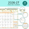 thumbnail image 2 of Djiypn Wall Calendar 2026-2027 – 18 Month Calendar 2026-2027, 11.6 x 14.7 In, Jan 2026 - Jun 2027 Small Calendar with Notes, Thick Paper, Holidays, Yearly Overview, Week Numbers, 2 of 9