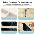 thumbnail image 3 of Crow Travel Portable Decorative Box - Square Jewelry Storage and Organizer Box for Rings, Earrings, Necklaces, and Bracelets - Suitable for Girls and Women - Necklace Organizer Box, 3 of 6