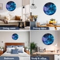 thumbnail image 2 of Wall Clock 14 Inch Blue Purple Galaxy Round Silent Decorative Wall Clocks Battery Operated for Living Room Bedroom Kitchen Classroom Decor, Universe Space,Large, 2 of 7