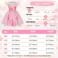 thumbnail image 2 of Benylion Girls Pink Fairy Dress glinda Costume Kids Tulle Birthday Party Cosplay Dress with Accessories for 7-8 Years, 2 of 7