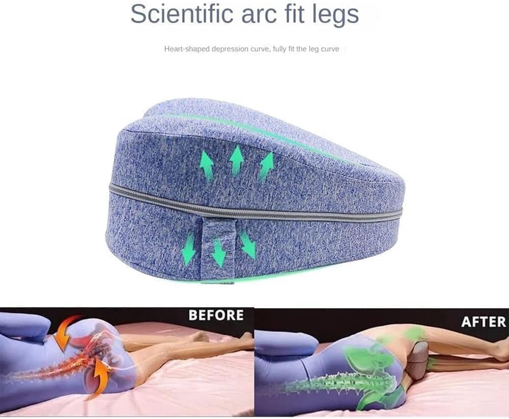 Alignment Pillows for Side Sleepers, Relieve Hip Pain & Sciatica, Leg Alignment Pillow for Side Sleepers, Hip Alignment Pillow (Blue)