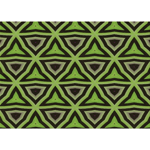 Ahgly Company Indoor Rectangle Patterned Midnight Gray Area Rugs, 7' x 9'