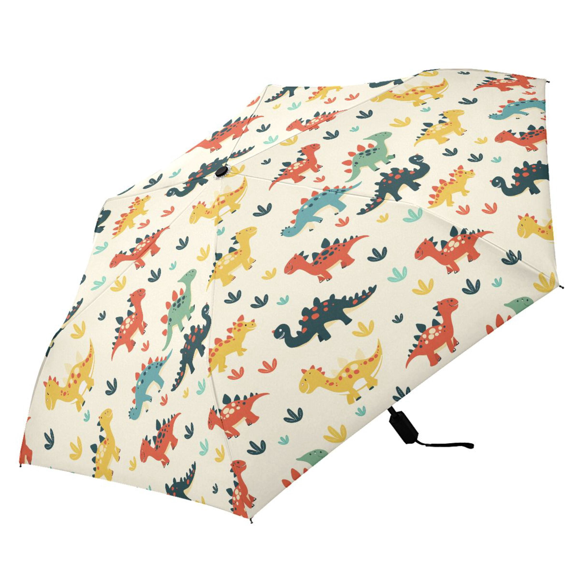 Cute Colorful Dinosaur Animal Compact Sun Umbrella Windproof Travel Umbrellas for Rain Strong Portable UV Protection