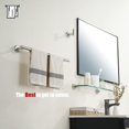 thumbnail image 4 of Double Towel Bar Matte Stainless Steel Bath Towel Rack for Bathroom Towel Holder Wall Mount Total Length TBLPB, 4 of 9