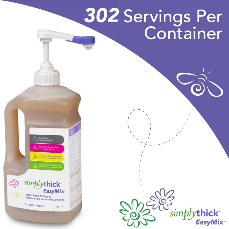 SimplyThick Easy Mix Instant Food & Beverage Thickener, Nectar