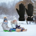 thumbnail image 5 of Warm Gloves for Women, Plus Velvet Thickened Windproof, Cold-Proof Outdoor Gloves, Touchscreen Compatible Winter Ski Gloves, 5 of 6