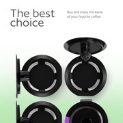 OFEFE 4 Pcs Compatible with Keurig 1.0, Keurig 2.0,Etc,Reusable K Cups for Keurig - 4 Black Refillable Kcups Coffee Filters for Keurig Coffee Makers