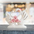 thumbnail image 6 of YWMJZEU Swan Figurines Animal Decoration Craft Centerpiece Collection Ceramic Sculptures Pink, 6 of 9